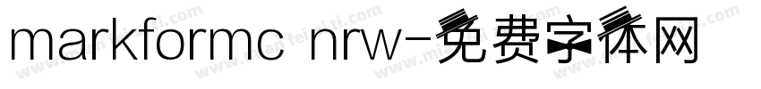 markformc nrw字体转换